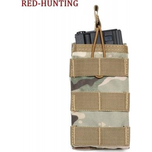 Tactical Airsoft Utility Molle Pouch Flashlight Bag for Plate Carrier Vest Army Single Magazine Pouch For M4 M6