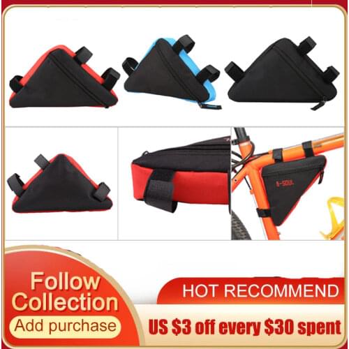 Bike Bicycle Cycling Bag Front Tube Frame Phone Waterproof Bicycle Bags Triangle Pouch Frame Holder Bycicle Accessories