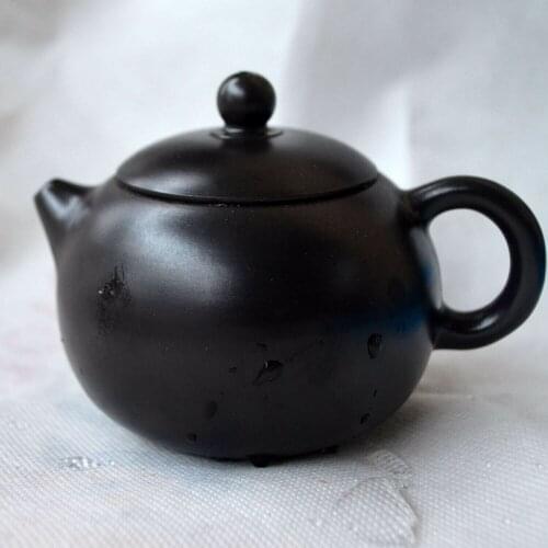 Yixing Teapot 160ml Chinese Zisha clay Purple sand Black mud xishi small tea Pot