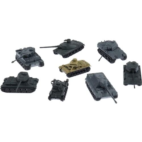 1PCS 1:144 Scale Finished Model Toy 4D Sand Table Plastic Tiger Tanks World War II Germany Panther Tank