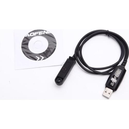 100% Original BaoFeng UV9R USB Programming Cable Driver CD For UV-XR A-58 UV-9R Plus BF-A58 Walkie Talkie