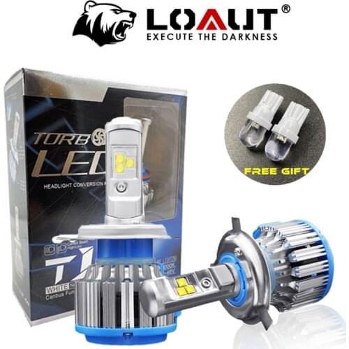 2PCS T1 TURBO Led H1 H3 H4 H7 H11 H13 9004 9005 9006 9007 881 Car Headlight Auto Fog Lamp 35W 3500LM Automobile Bulb White 6000K