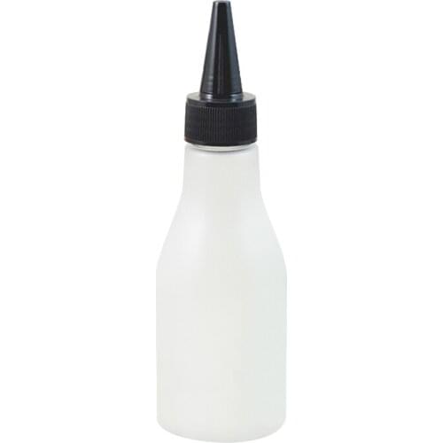 50pcs 100ml Frosted clear Empty Cosmetics Container With Pointed Mouth Top Cap For Shampoo Container DIY Liquid Lotion Bottles