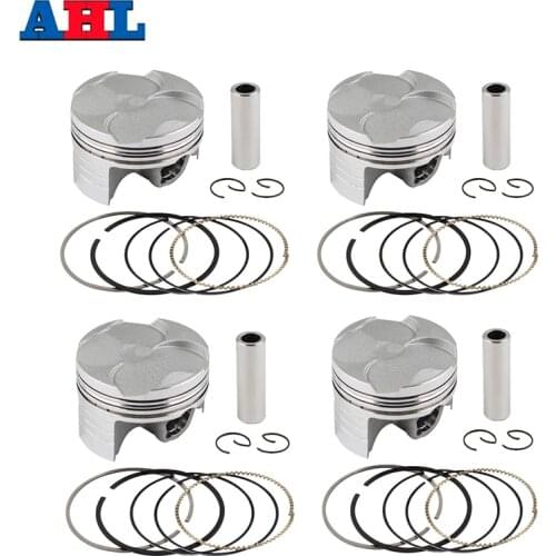 AHL 4Pcs Motorcycle 67mm Piston Rings Kits For HONDA CBR600 CBR 600 F5 2003 2004 2005 13101-MEE-000 Motorcycle Parts
