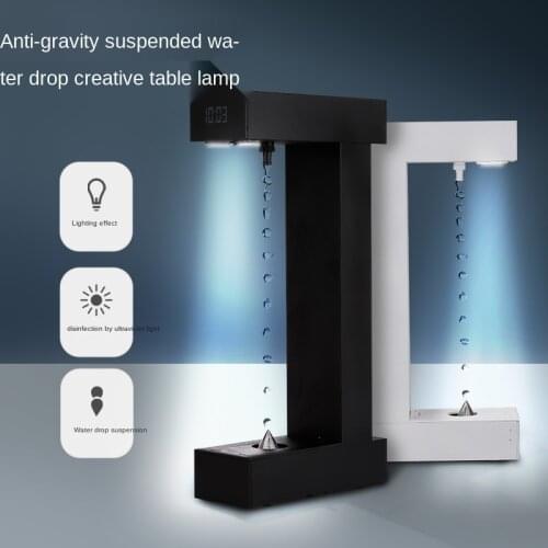 Anti-gravity Time Glass Anti-gravity Suspended Water Droplets Flow Back Office Decoration Black Technology Creative Products