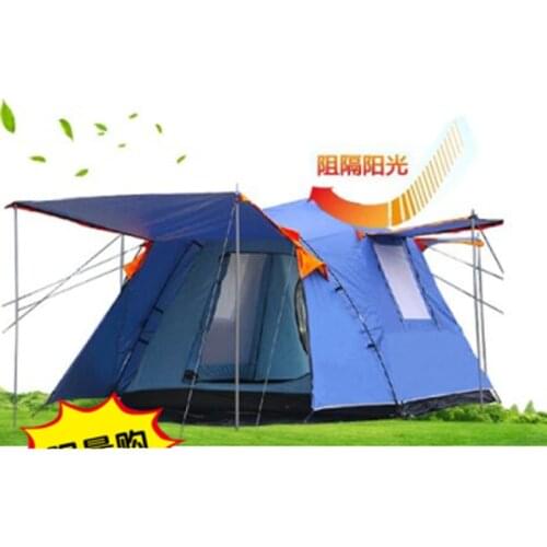 Camel 2doors 3 - 4persons fully-automatic tent automatic camping family tent in good quality family travel tent