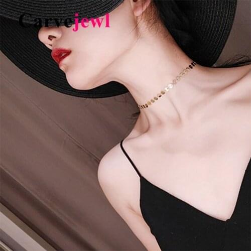 Carvejewl Chokers On The Neck