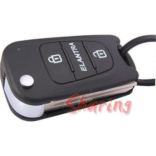 Remote Key Case For Hyundai 2 Buttons Elantra Flip Remote Key Case