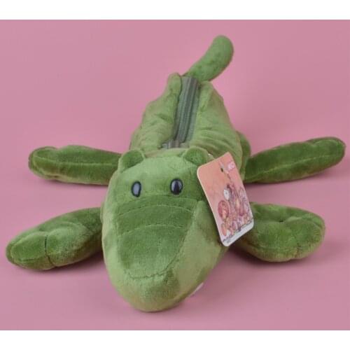 Green Crocodile Plush Toy Pencil Case, Kids Child Coin Bag Gift Free Shipping