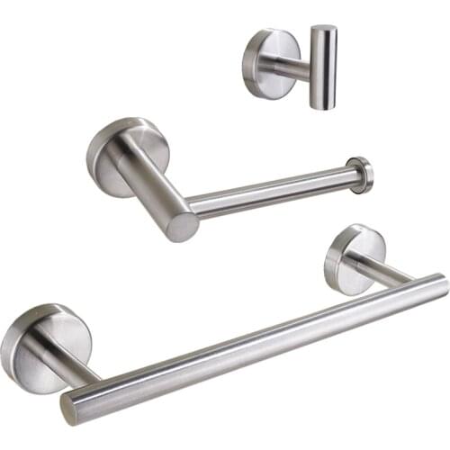 Towel Holder Stainless Steel Kitchen Bathroom Towel Toilet Paper Holder for Towels Bar Rail Hanger Towel Rack Organizer