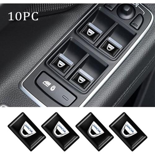 Epoxy 3D Car Stickers Badge Emblem Decals Interior For Dacia Duster Logan Dokker Lodgy Sandero Stepway Car Styling Accessories