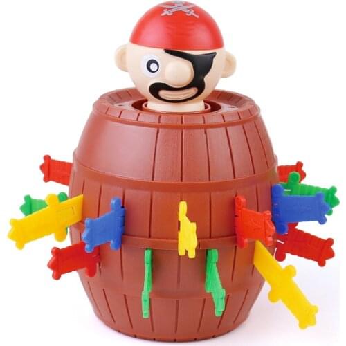 Gadget Funny Pirate Barrel Game Adult Novelty Kids Funny Child Tricky Jokes Lucky Stab Pop Up Toy for Friend Party Gift New Year