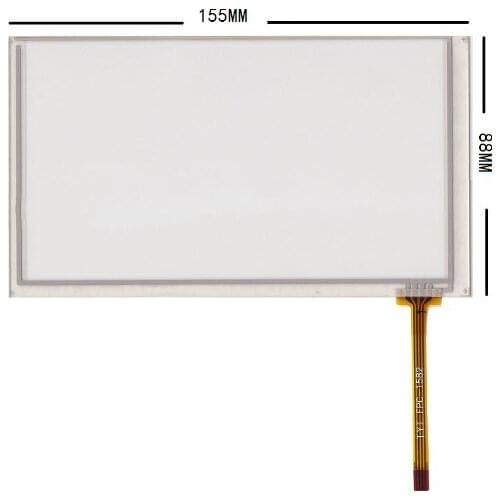 155mm*88mm HSD062IDW1 TM062RDH03 PM065WX3 GPS navigation vehicle 6.2 inch 155*88 resistive touch screen free shipping