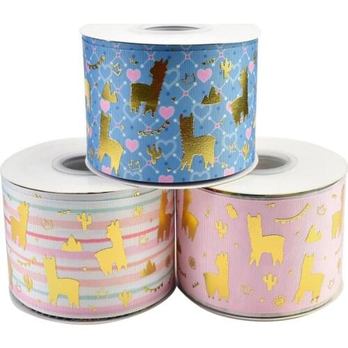HSDRibbon 75mm 3inch hsd-design custom Pattern on Grosgrain Ribbon