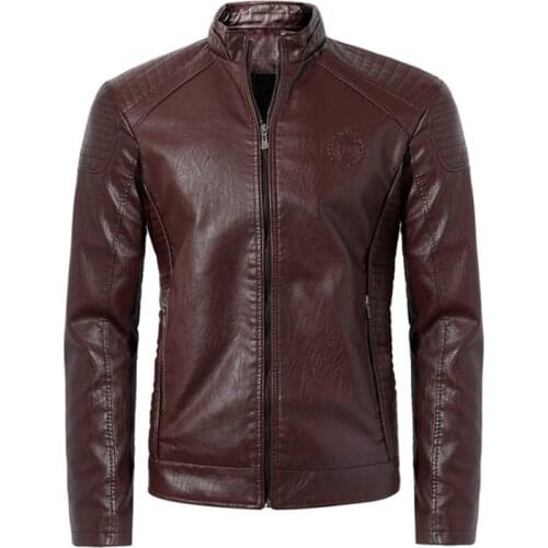 6XL New Luxury Leather Jacket Men Classic Design Short Motorcycle Leather Jacket Male Slim Fit PU Coats Casual Bomber Jacket