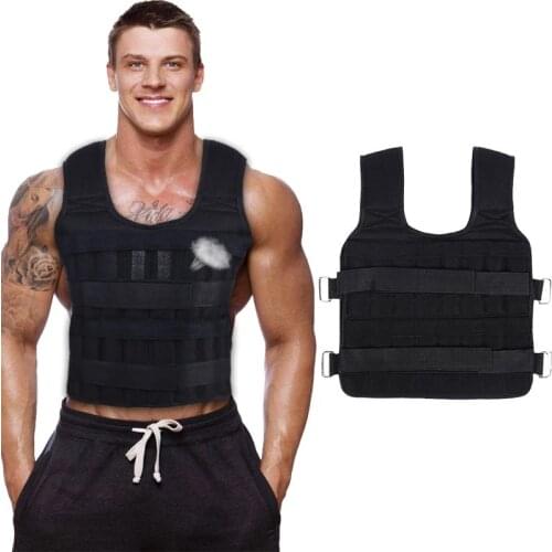 SUTENG Brand Adjustable Weight Jacket Weighted Vest Exercise Fitness Boxing Training MAX weight 50KG