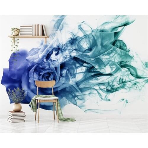 Beibehang Custom wallpaper for walls 3 d Abstract Smoke Rose TV bedroom wallpaper home decor papel de parede 3d wallpaper murals