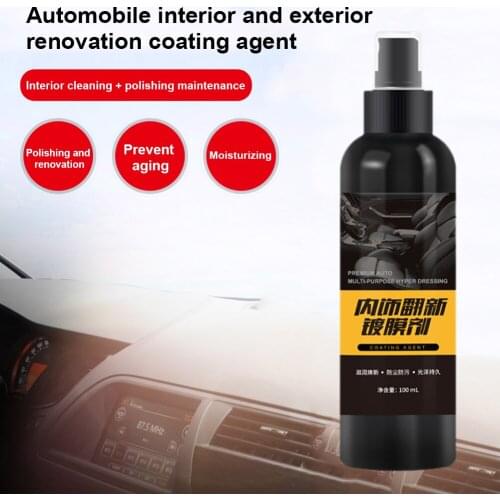 Car Seat Interior Cleaner Auto Leather Clean Plastic parts Retreading Agent Seat Maintenance Care Agent Restorer Car Accessory
