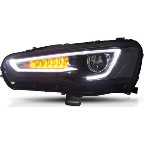 Goodmolds wholesales headlight sequentail accessories head lamp 2008-up for for Galant/ Lancer ex Fortis led lancer x