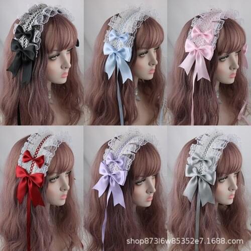Original Lolita Lolita Hair Band Daily Wild Headdress Angel Handle gothic Lolita accessories scrunchie hair accessories