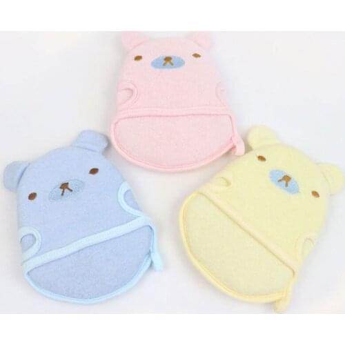 Baby Cartoon Bath Glove Towel Childrens Glove For Baby Bath Cute Animal Shape Cotton Bath Brush Of Children Accessories Kids