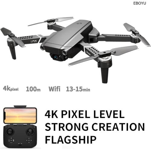 EBOYU L108 GPS RC Drone 5G Wifi FPV 4K Wide Angle HD Camera Brushless Drone Follow Me Waypoint Flight Fold RC Quadcopter Drone