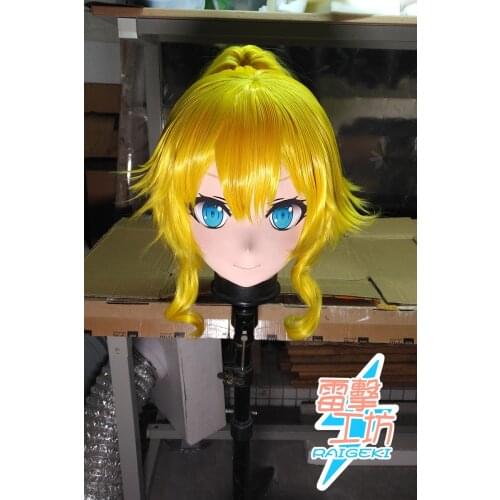 RAIGEKI 188) Silicone Head Mask Halloween Cosplay Cross Dressing BJD DOLL Comiket Cartoon Character Anime Cosplay Kigurumi Mask