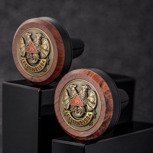 Luxury Wood Car Scent Diffuser Animal Pattern Design Car Fragrance Wild Beast Car Flavoring Smell the Car Accessories