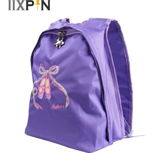 Pink Cute Girl Dance Bag for Girls Dance Ballet Bag For Girls Baby Children Ballerina Bag Kid Gymnastics Embroidered Backpack