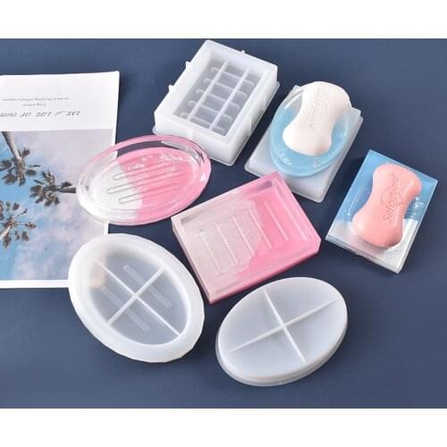 Resin Silicone Soap Mold High Quality DIY Crystal Mirror Casting Molds Soap Containing Box Casting Mold For UV Epoxy Resin