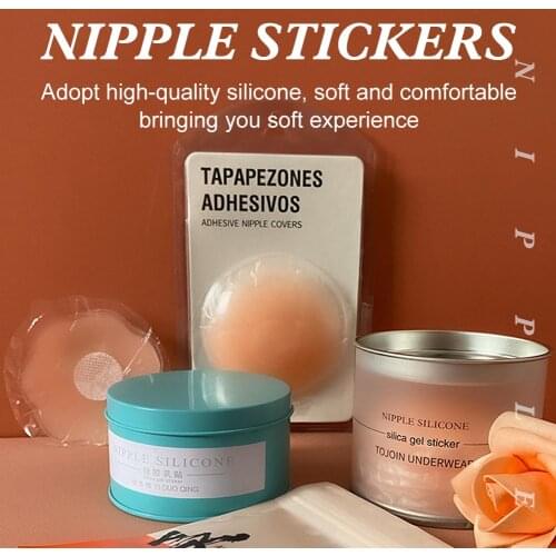 New Reusable Women Breast Petals Lift Nipple Cover Invisible Petal Adhesive Strapless Backless Stick on Bra Silicone Nipple Pad