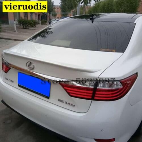 For Lexus ES250 ES350 Spoiler ABS Material Car Rear Wing Primer Color Rear Spoiler For Lexus ES300 350 250 Spoiler 2012-2014