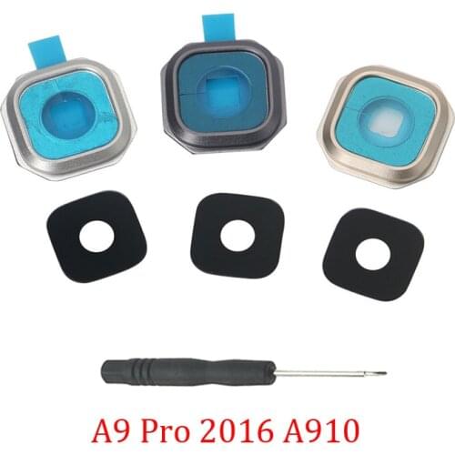 Camera Glass Lens For Samsung Galaxy A910 A9 Pro 2016 A910F Original Phone New Housing Chassis Back Camera Lens Cover + Tools