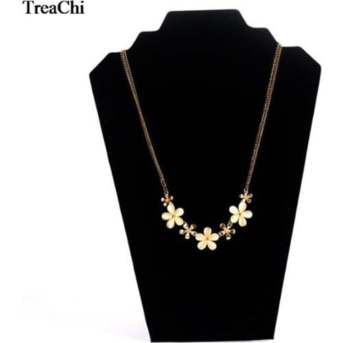 Flannelette Necklace Display Rack Earrings Necklace Jewelry Rack Jewelry Display Props Ornament Holder Jewelry Stand