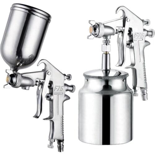 High Quality F75 Pneumatic Airbrush 1.5mm Nozzle Automotive Painting Tool Multifunction Spray Can Gun CN Genuine