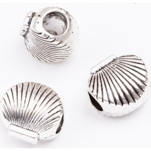 YEPENGFEI 10pcs Scattered beads Tibetan silver beads jewelry alloy beads fit Chamilia bracelet DIY js2108