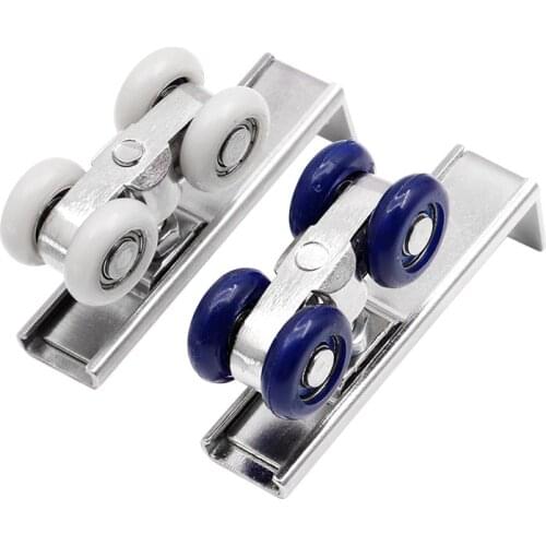 1pcs Moving Door Hanging Round Glass Hardware Pulley Push-pull Pulley Sliding Door Wheel Wooden Door Hardware Accessories