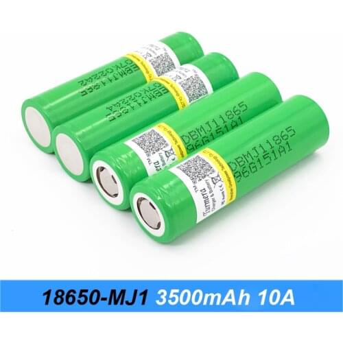 18650 battery 3500mah mj1 for electric bike battery 48v 15ah 20ah and lithium flashlight batteries 10a for Turmera 18650 o24