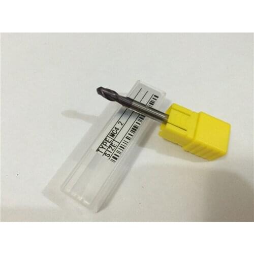 2pcs HRC55 Two spiral flutes ball bits R2.0mm*CEL8mm*SHK4mm cnc router bits /end mills