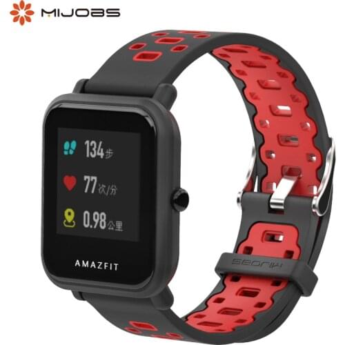 20mm Silicone Wrist Strap PC Case Cover for Huami Amazfit Bip Band Sport Bracelet Smartwatch Accessories Protector For Amazfit