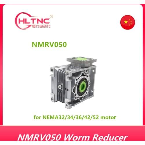 5: 1-100: 1 worm reducer NMRV050 19 mm Input shaft rv050 worm gear reducer Speed reducer for NEMA 42 32 servo Step motor engine