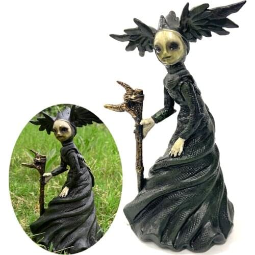 Halloween Witch Car Accessories Interior Garden Decoration Resin Crafts New 2021