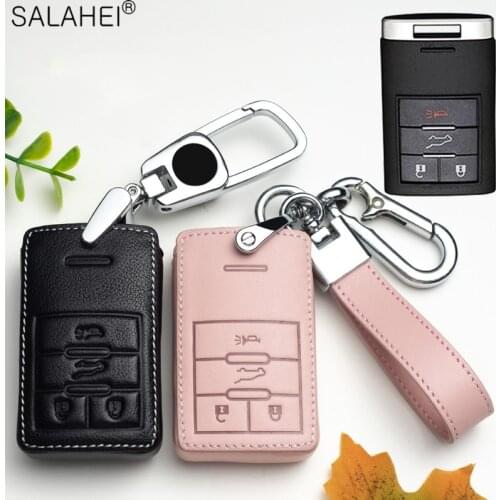 Car Remote Key Case Cover For Cadillac CTS ATS XTS SLS SRX XLS DTS STS Seville Escalade 4/5Button Key Shell For Car Accessories