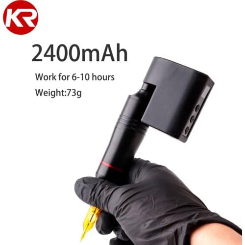 Wireless Tattoo Power Supply Working 10 Hours Mini Portable Power Supply RCA&DC Tattoo Supply Tattoo Pen Rotary Machine