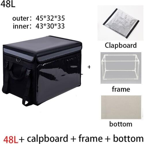 30L/48L large takeaway backpack/lunch box fast food pizza delivery incubator ice bags waterproof refrigerated Cooler bag