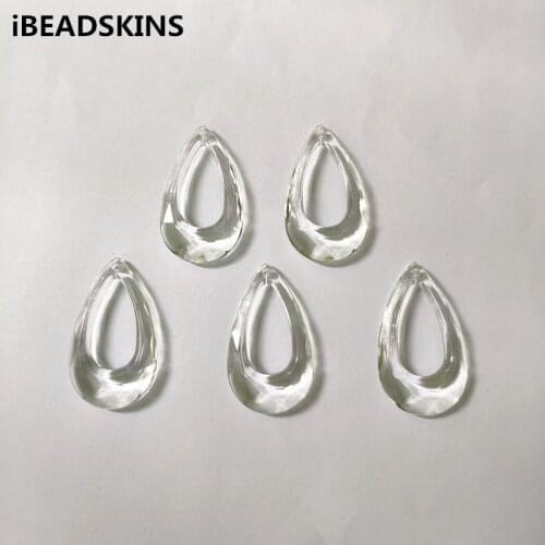New arrival 39x22mm 260pcs clear Acrylic drop-shape beads for stud earrings/earrings accessories/Earring parts/ jewelry DIY