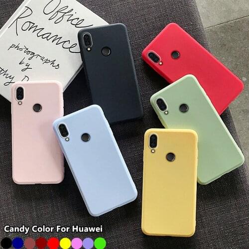 Candy TPU Case For Huawei P30 P20 P40 Lite E P Smart Plus Pro S Z 2019 2018 2020 2021 Mate 20 10 Lite Matte Silicone Cover Case