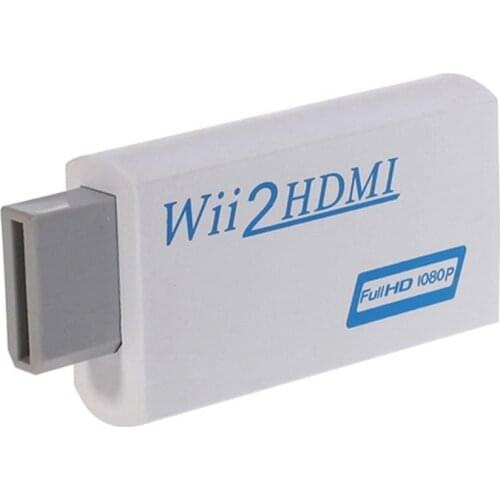For Wii to HDMI 2 HDMI Full HD FHD 1080P Converter Adapter 3.5mm Audio Output TV