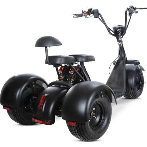 Electric Tricycle for Adult Wide Tire Front and Rear Shock Absorption Lithium Battery Removable Suitable The City