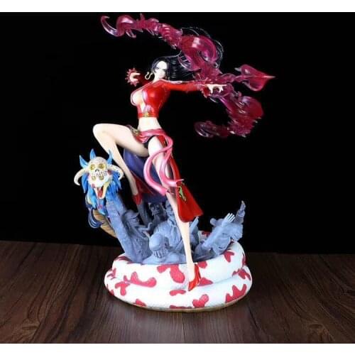 35CM One Piece Figure GK Snake Princess Boa Hancock Figma Slave Arrow Battle Statue Anime 14 Inch PVC Model Collection Gift Toys